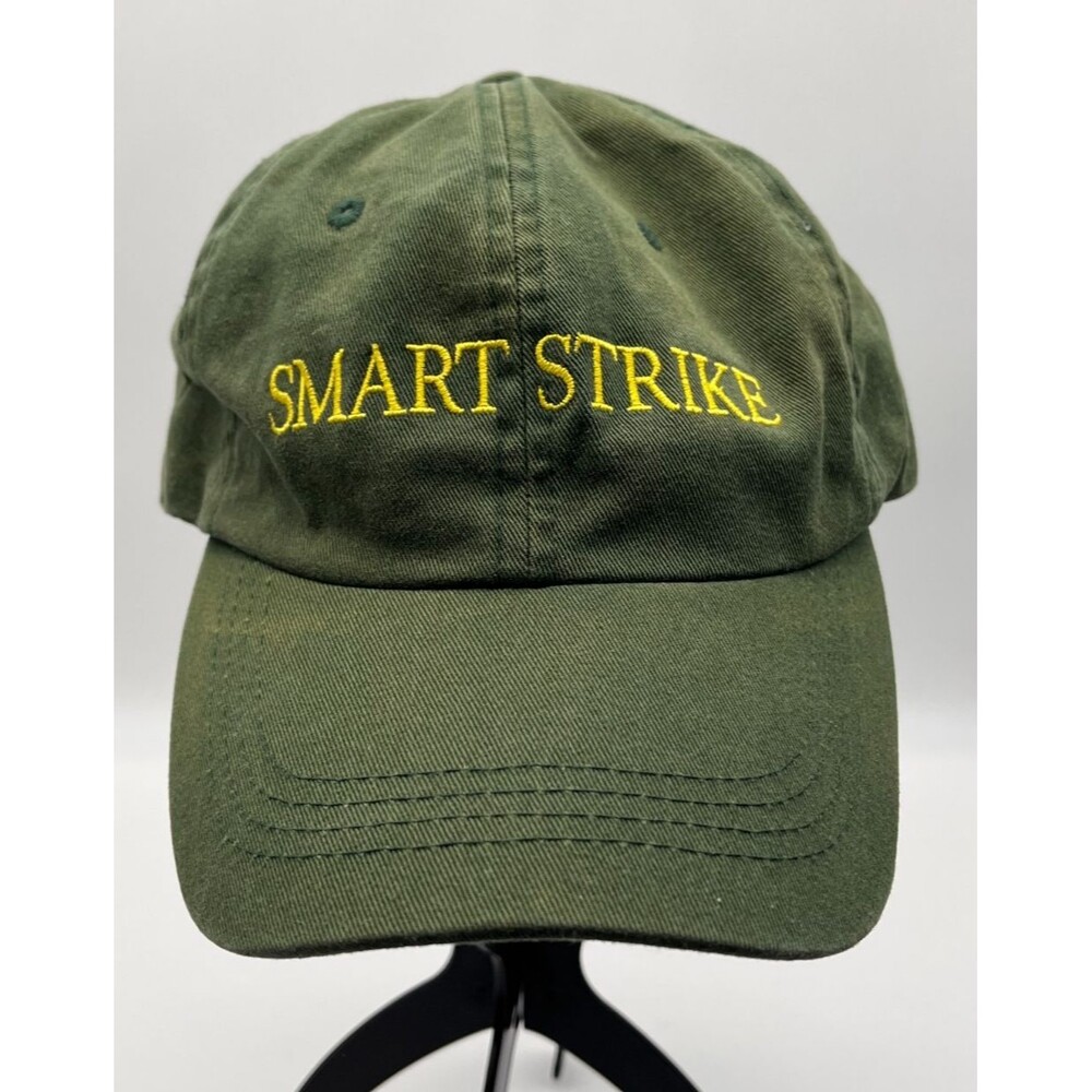 Smart Strike Ball Cap Hat Green Gold Lanes End Horse Racing Strapback